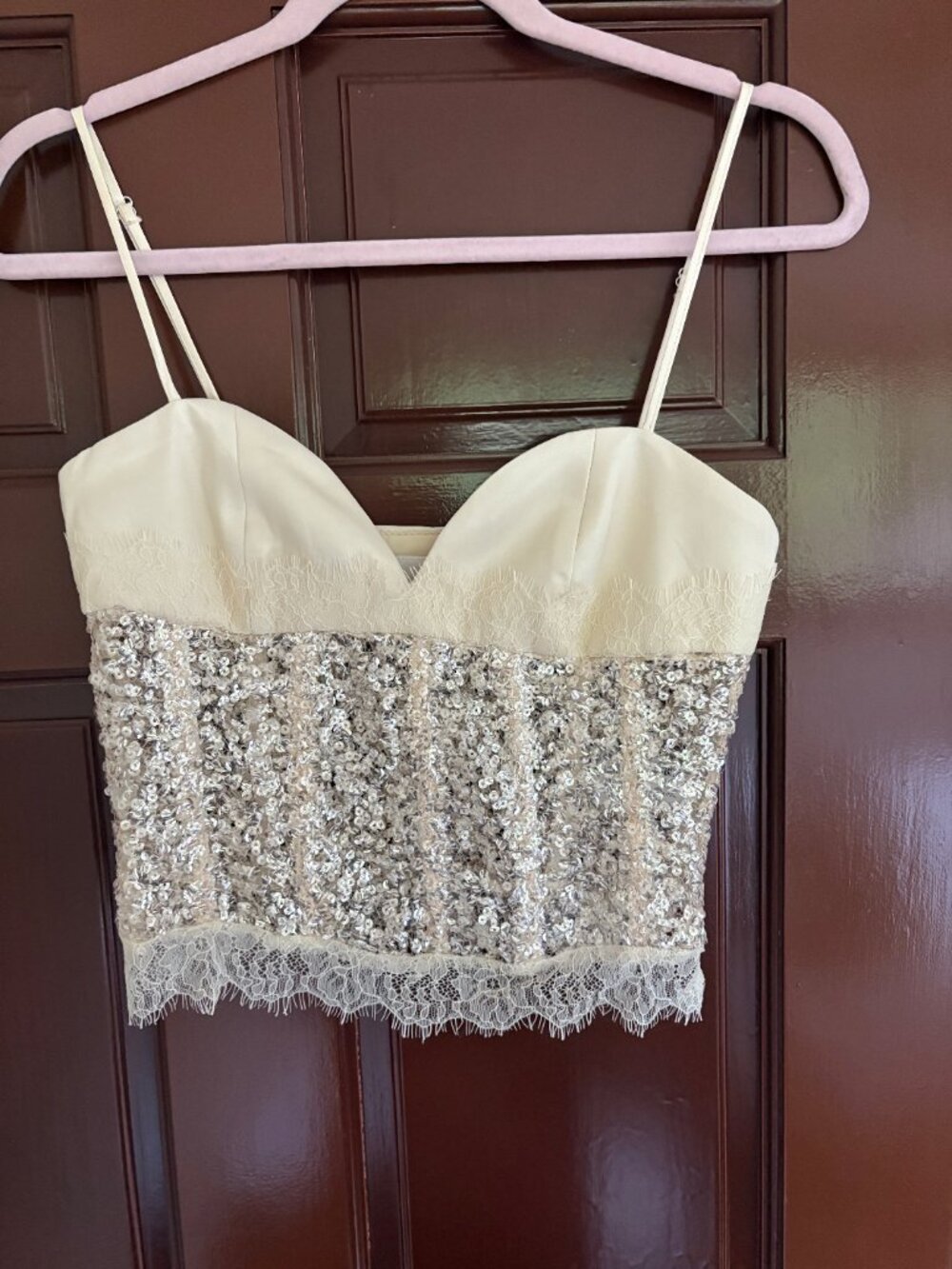 Zara Sequin Corset Top - Picture 3 of 5